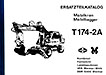 Ersatzteilkatalog T174-2A mit Ergänzungsbeilage T174-2B - VEB Weimar - Werk